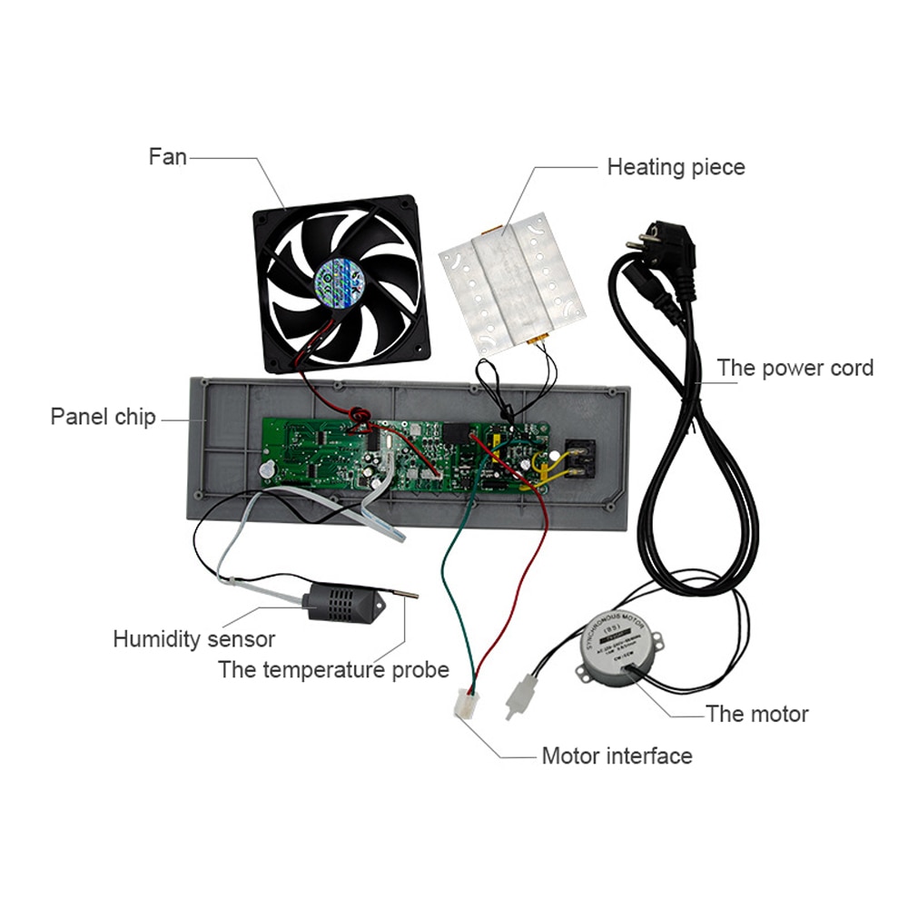 Egg Incubator Controller Set Incubator Spare Parts Manual Egg Hatching Controller Accessories for Hatching Chicken Duck Goose