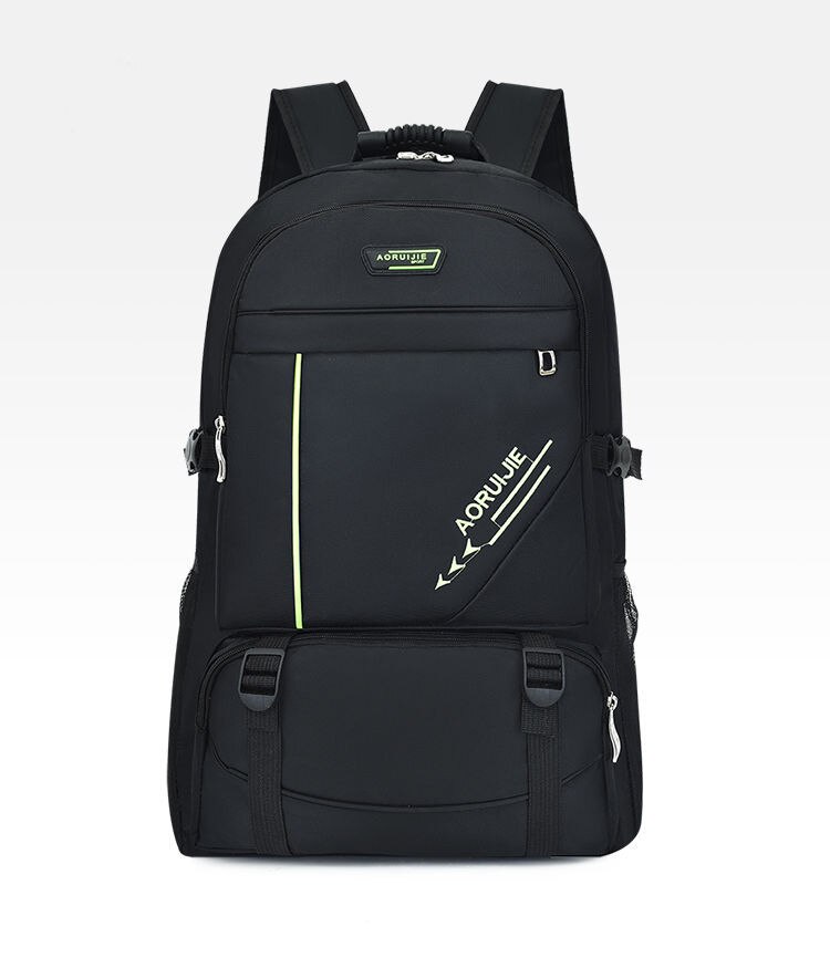 Mochilas de gran capacidad, mochila escolar para niños adolescentes, mochila de nailon sólido para hombres, mochila de estudiante estilo pijo, mochila de viaje grande,: Verde
