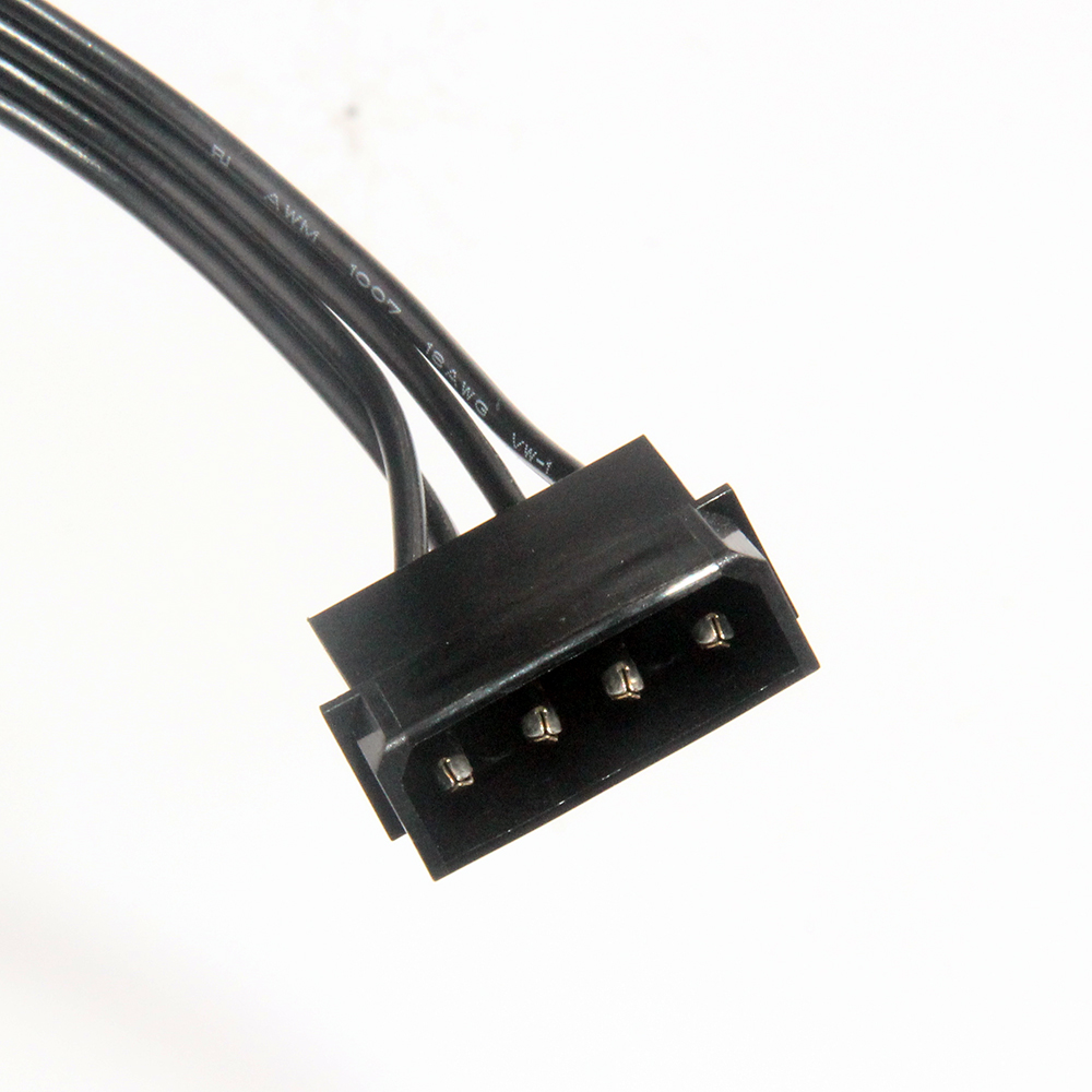 Molex 4pin Ide 1 Tot 5 Sata 15Pin Harde Schijf Voeding Splitter Cable Koord Voor Diy Pc Sever 4-Pin Naar 15-Pin Power 60 Cm