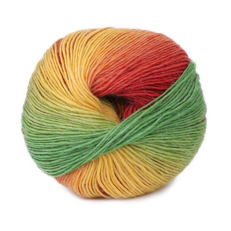 19 kleuren 50g Hand-geweven Regenboog Kleurrijke Gehaakte Kasjmier Wol Blend Garen Breien voor Winter voor weven Trui muts Sjaal Kni: 010