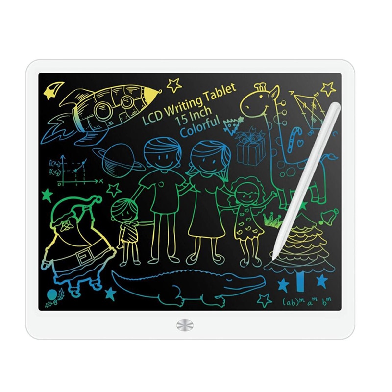 Lcd Schrijfblad 15 Inch Tekening Handschrift Pad Bericht Graphics Board Kids Schrijfbord Lock Key Een Klik Clear kind