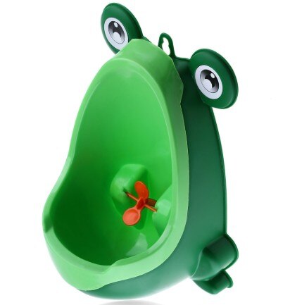 Baby potträning pojkar stående potta toalett tränare groda väggmonterade urinaler toalett barn stå vertikal urinal kissa potta: C