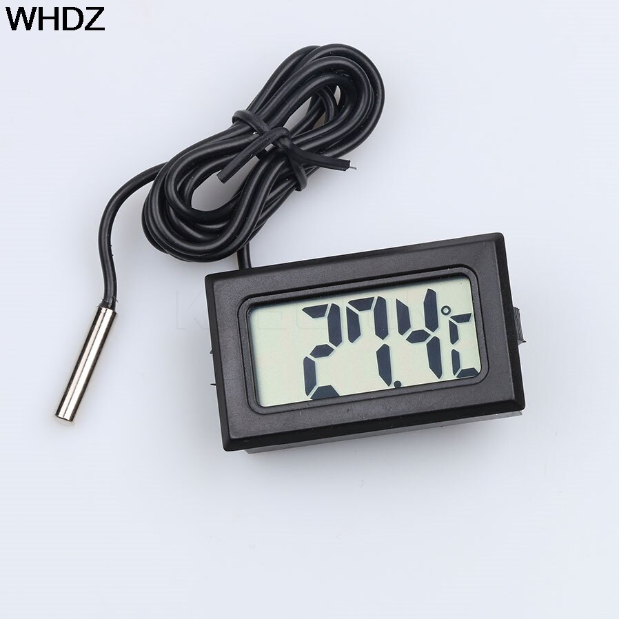Mini Digital LCD Temperature Thermometer Probe Fridge Freezer Thermometer for Refrigerator with 1 meter wire