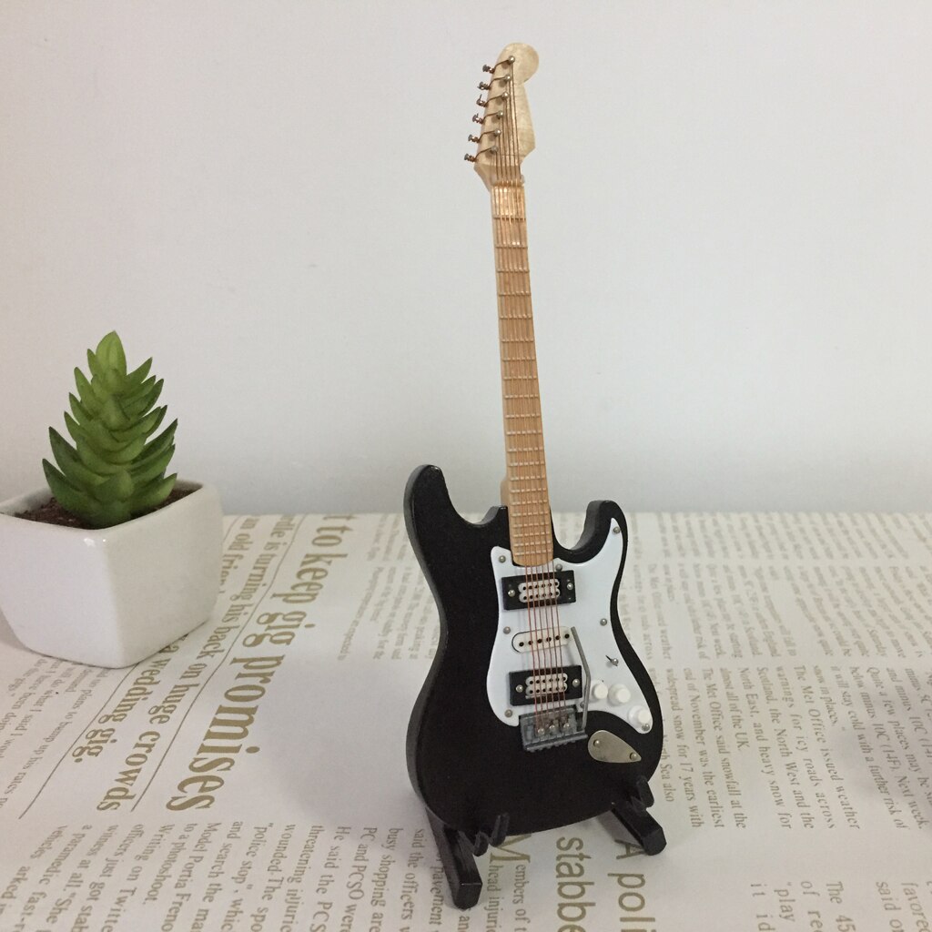 1/6 Akoestische Elektrische Gitaar Model-Poppenhuis Miniatuur Leven Scene Decor