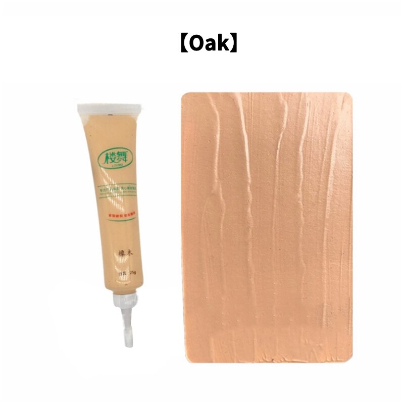 20 Color Wood Furniture Repair Paint Wax Solid Wooden Refinishing Paste Floor Furniture Scratch Fast Remover Repair Paint Tool: Oak
