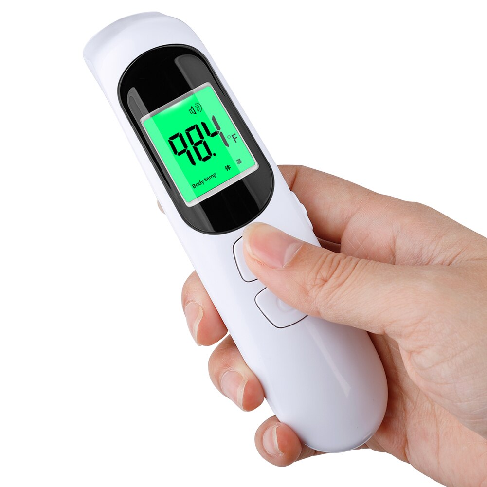 Digital lcd-baggrundsbelysning ikke-kontakt ir infrarødt termometer krop pande temperaturmåler med automatisk nedlukningsfunktion: A4