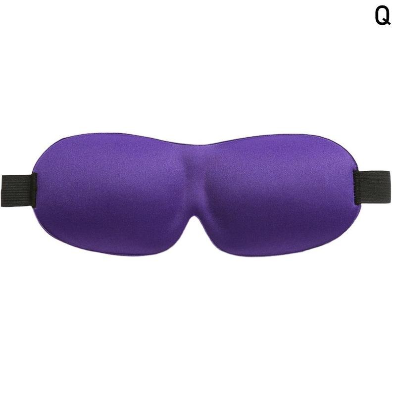 3D Sleep Mask Sleeping Eye Mask Yes / No nose Eyeshade Cover Shade Eye Patch Women Men Soft Portable Blindfold Travel Eyepatch: Q