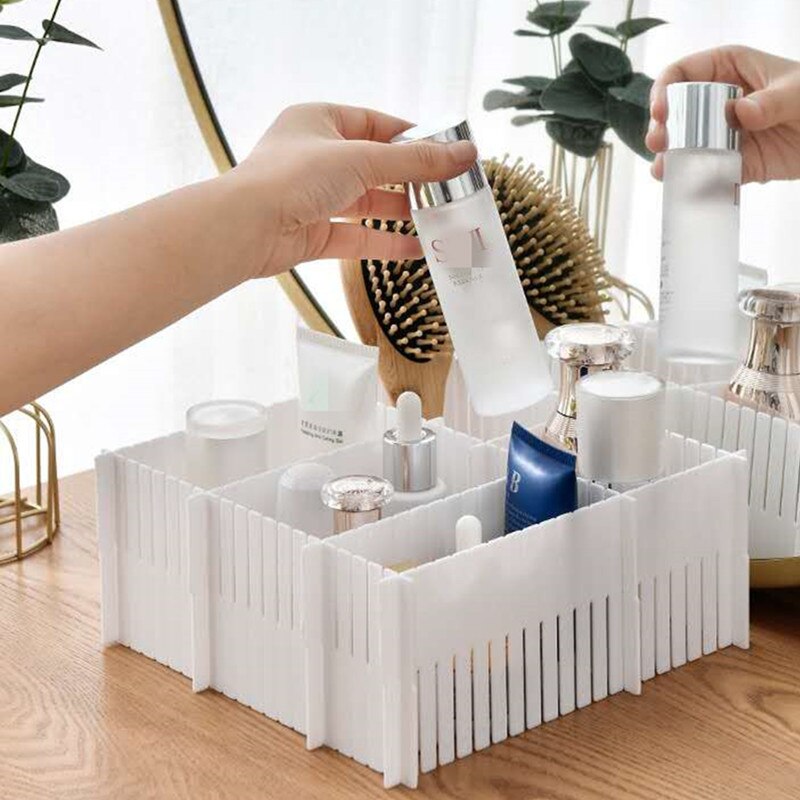 Verstelbare Plastic Lade Divider Diy Opslag Planken Huishoudelijke Gratis Combinatie Partitie Boord Ruimtebesparend Divisie Gereedschappen