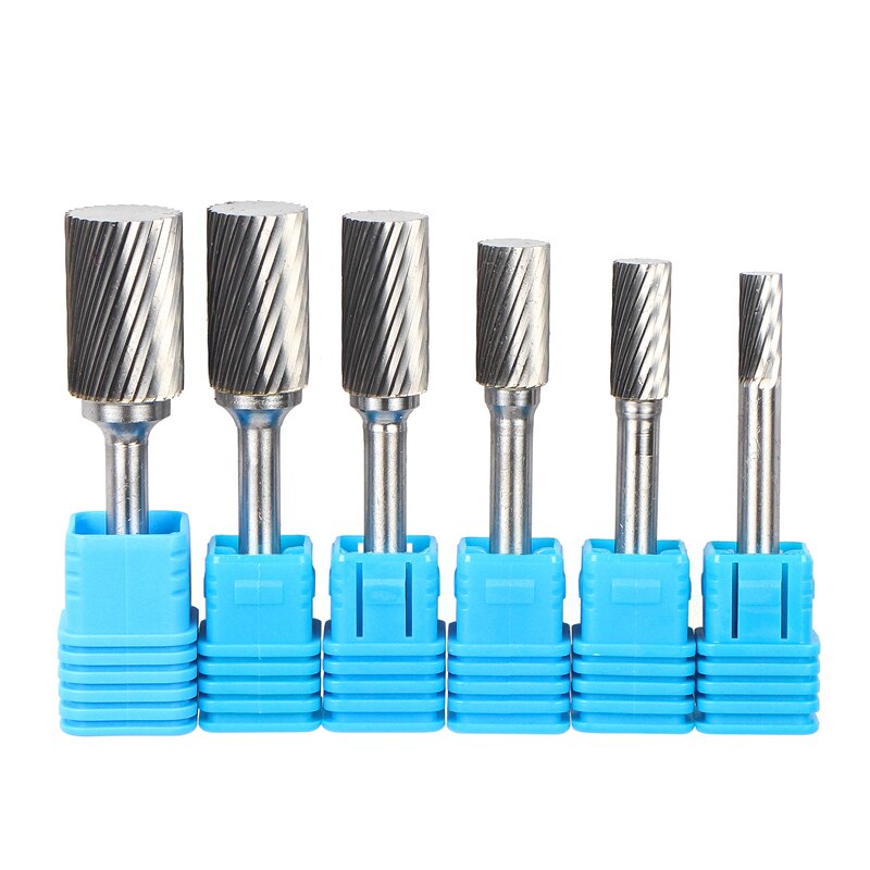 1pc Head Tungsten Carbide Rotary file Tool Point Burr Die Grinder Abrasive Tools Drill Milling Carving Bit Tools: 6PCS (A06-16)