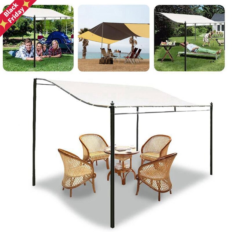 300D Canvas Waterdichte Tent Top Dak Tuinhuisjes Tuin Vervanging Luifel Outdoor Luifel Tent Schaduw Party Pawilon Top Cover