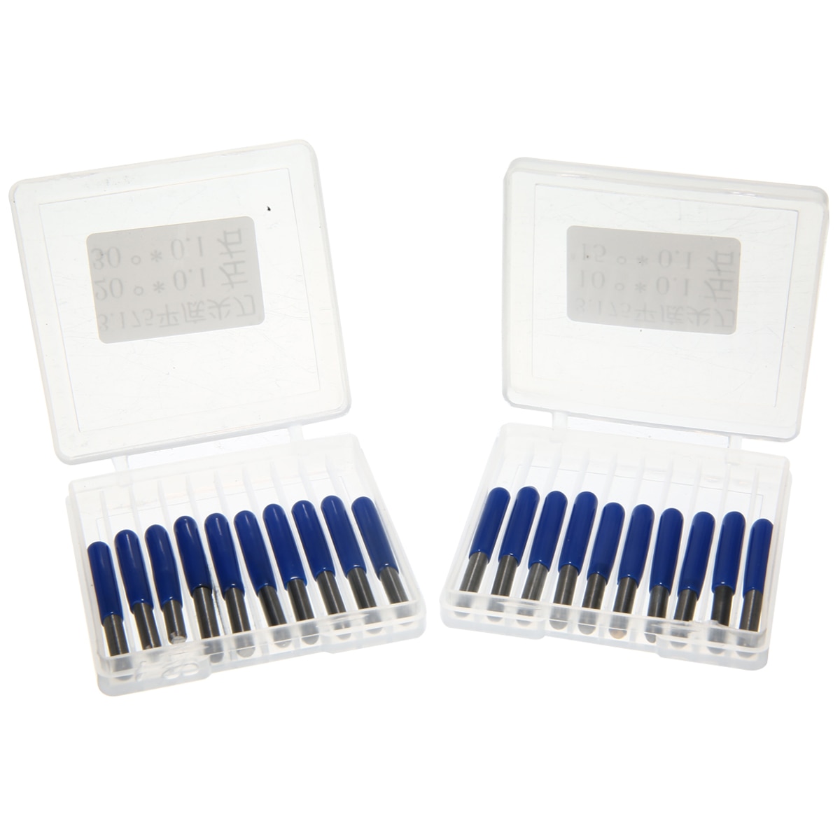 20pcs Carbide PCB Engraving Bits 3.175mm CNC Router Bit 10/15/20/30 Degree Milling Cutter Tools