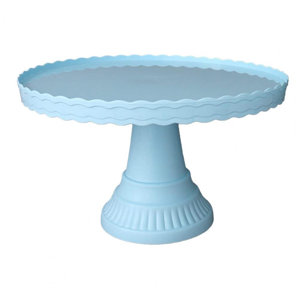 Wedding Dessert Table Durable Cupcake Cake Display Stand Fruit Snacks Holder Tray Birthday Party Decoration Cake Decorating Tool: Blue