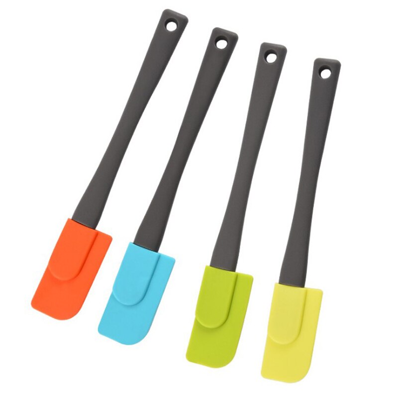 1Pcs Silicone Schraper Food Grade Non Stick Kitchen Tools For Cream Butter Spatula Heat Resistant Cake Cooking Baking Random