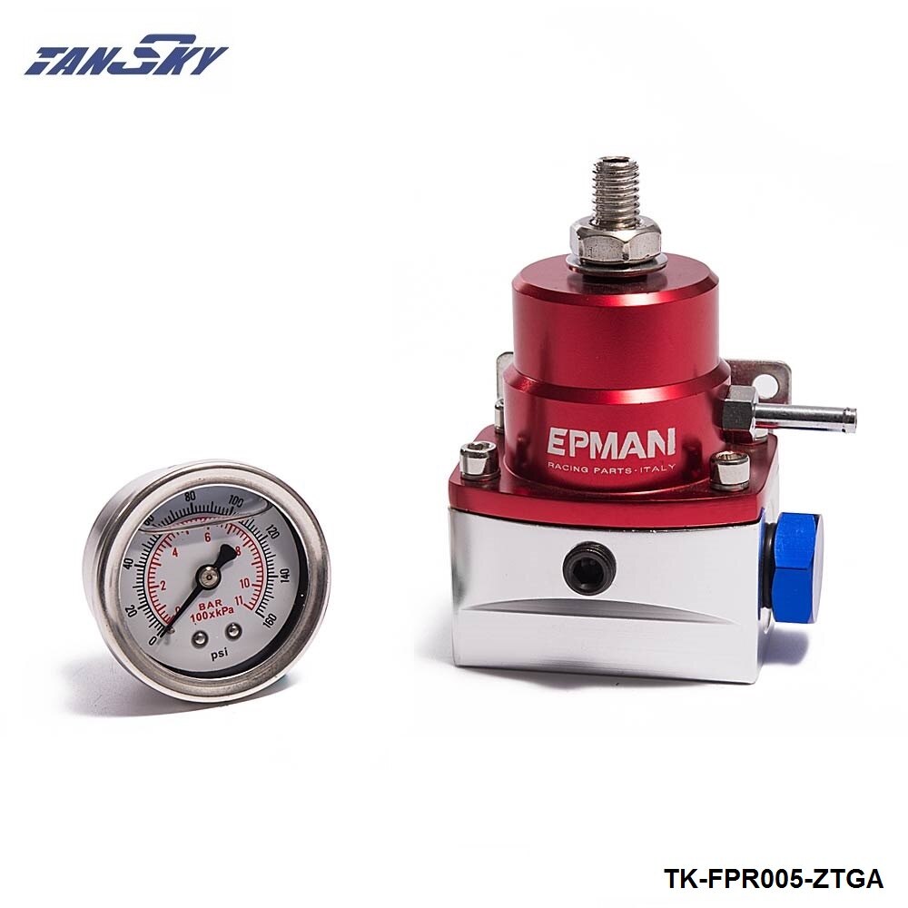 Braided Fuel Line Pressure Regulator Kit Dual Outlet - UK
