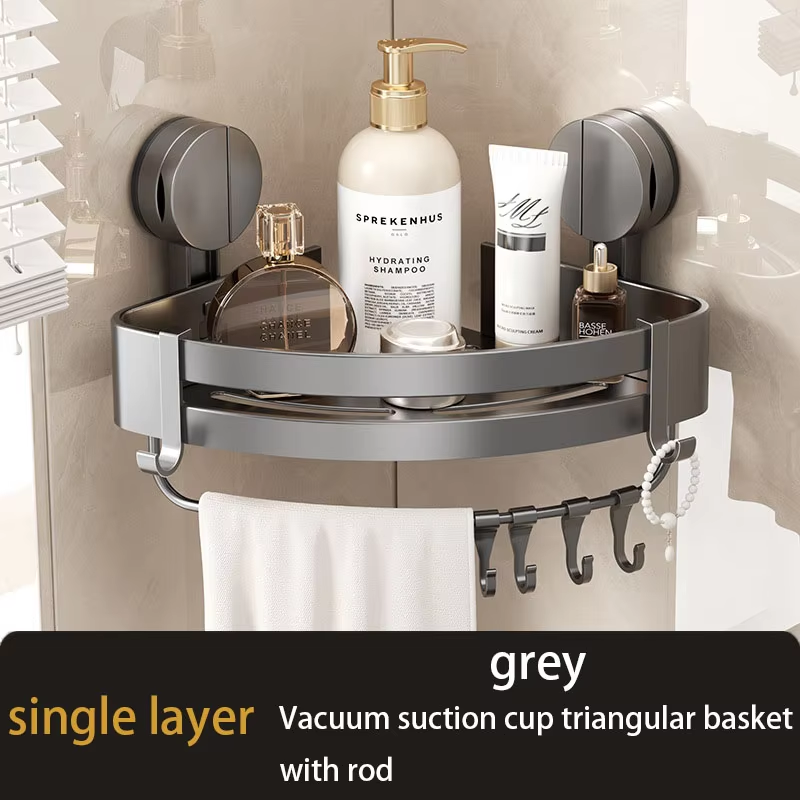 Badkamer Zuignap Type Opbergrek Zonder Ponsen Statiefrek Toilet Muur Hoek Muur Hangende Opbergplank: Bourgondië