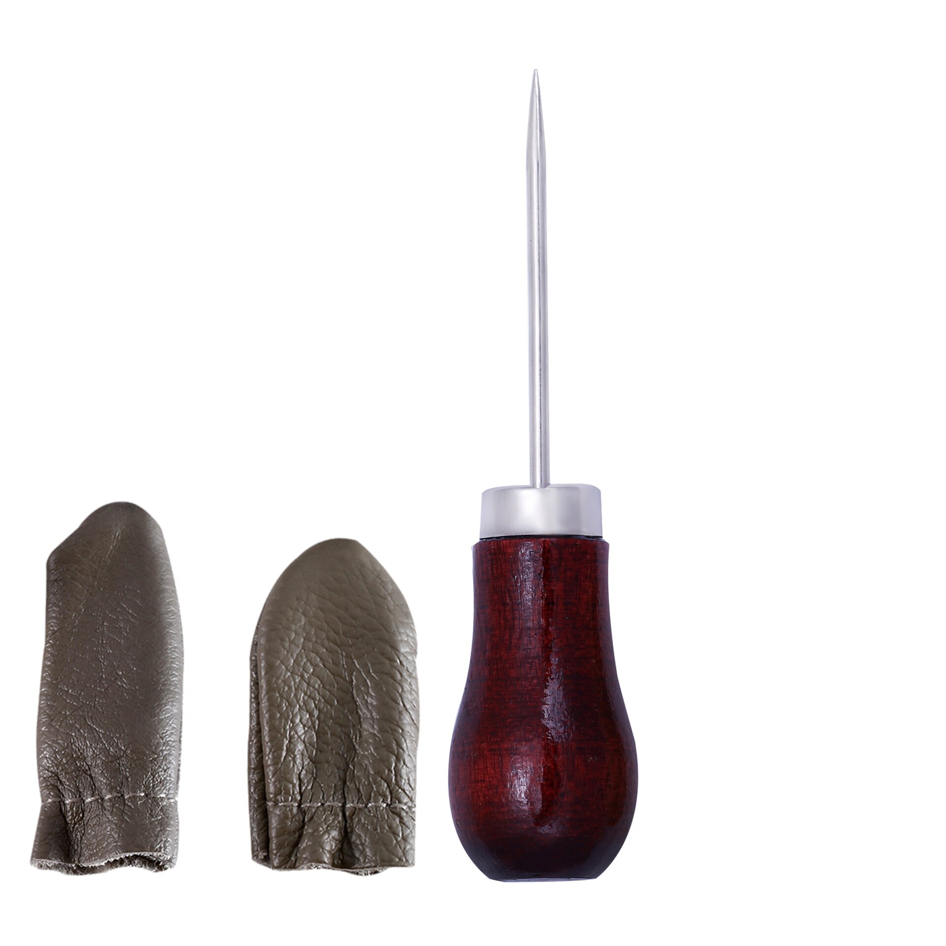 Leather Craft Awl Tool Hole Wooden Handle Awls DIY Stitching Awl Pin Punch Hole Shoe Repair Tool Hand Stitch Pin Punching Tools: Y