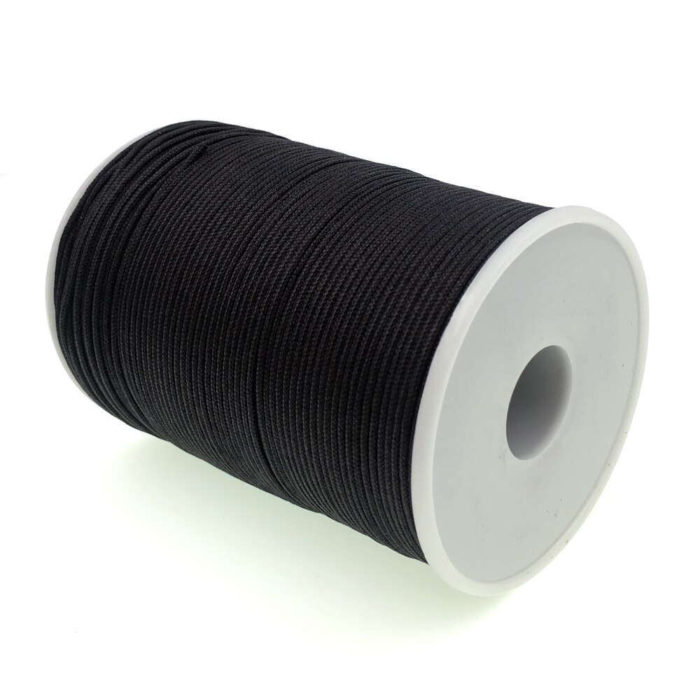 YOUGLE 180 mètres 1 brin 150LB 1.5mm Paracord Parachute cordon lanière tente ligne de pêche Camping randonnée en plein air: Black.