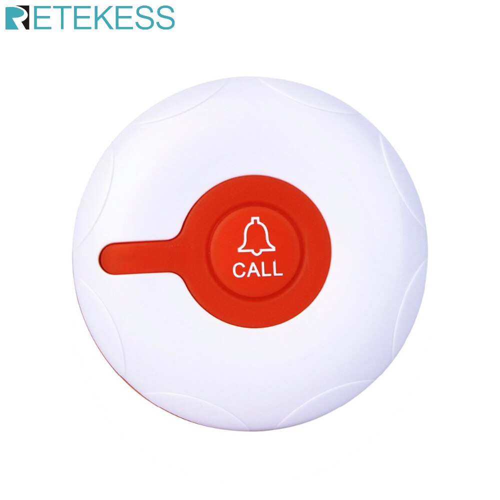 RETEKESS TD009 433MHz Call Transmitter Button Wireless Pager Waterproof for Restaurant Calling System Restaurant Spar Hotel