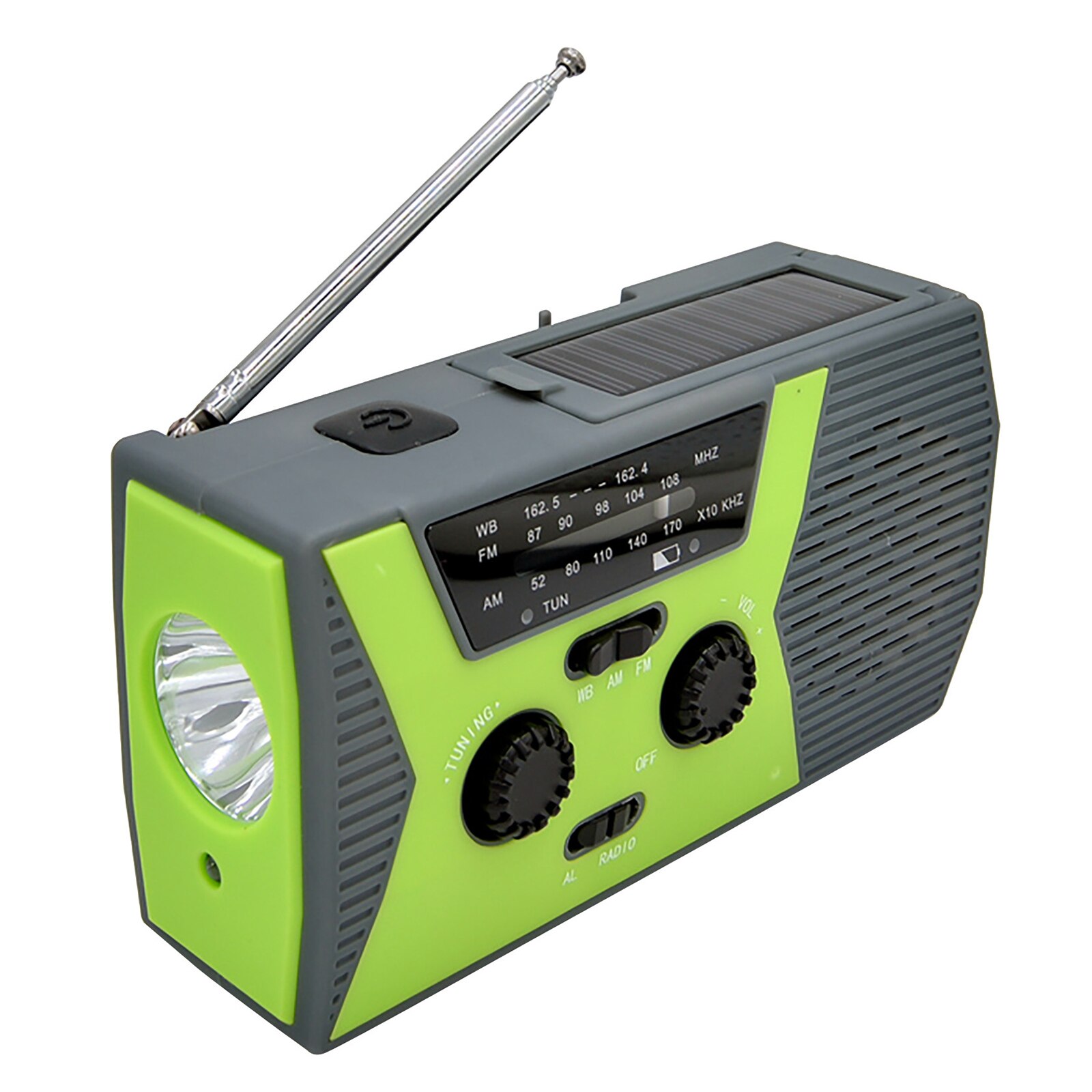 Solar Hand Crank Radio Emergency Radio Global Receiver Multifunction Bluetooth Speaker Flashlight Portable AM/FM Weather Radio