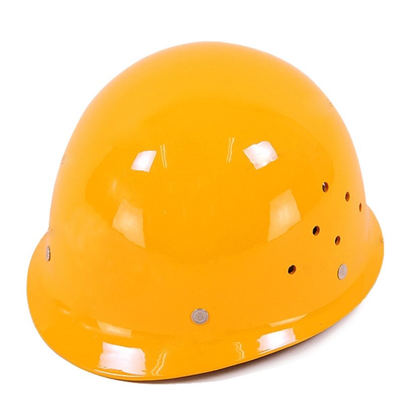FRP Sicherheit Helm Bau Schutzhelme Anti-zerschlagen Arbeit Deckel Atmungsaktiv Arbeit Ingenieurwesen auswirkungen widerstand Harten Hütte: Gelb