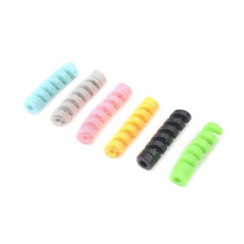 5Pcs Usb Charger Kabel Snoer Winder Organizer Protector Saver Cover Data Lijn Mouw Voor Apple Iphone 8 X Usb charger Cable Koord