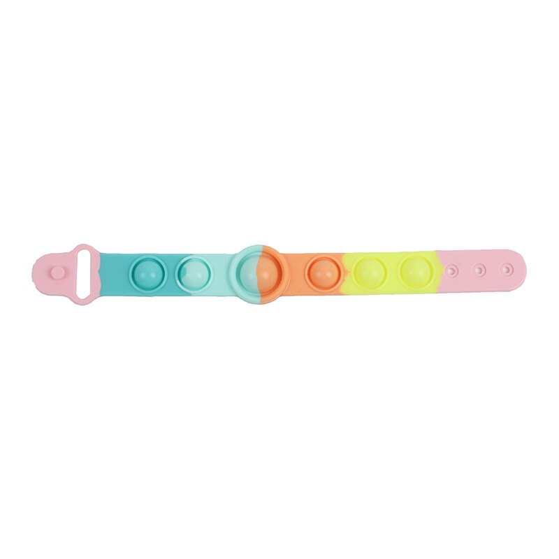 Polsino in Silicone pressa portatile Decom Press ion giocattoli Fidget semplice fossetta braccialetto giocattolo antistress mano pop Figet It giocattolo morbido: 03