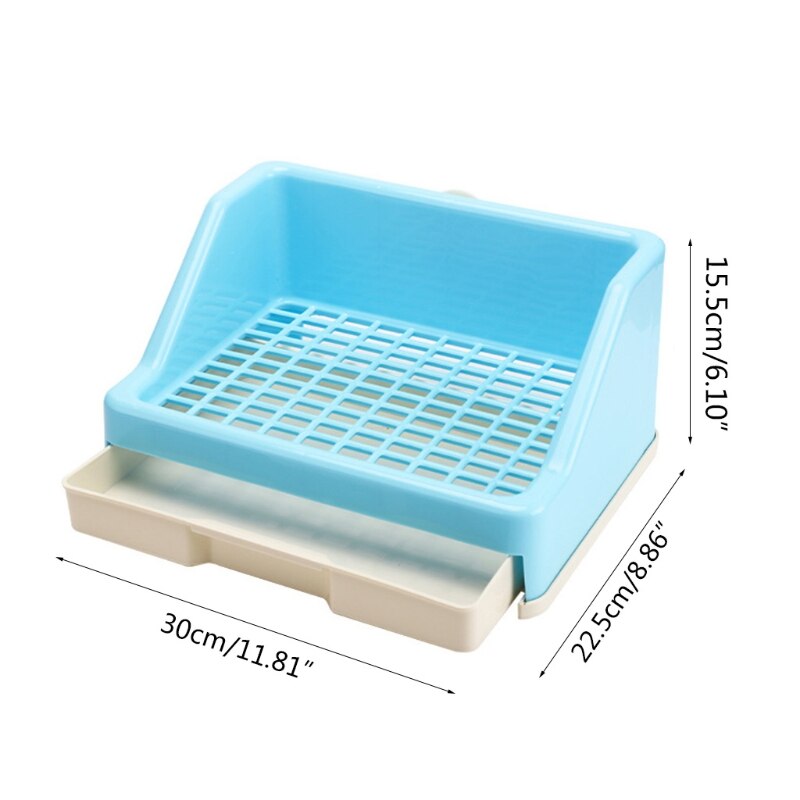 Bunny Drawer Toilet Box Potty Corner Pet Waste Station Plastic Grid for Rabbit Galesaur Ferret Cage Accessories