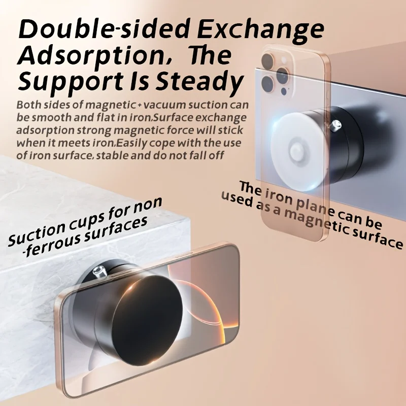 Phone Holder 360° Rotating Magnetic Car Foldable Portable Holder for All Smartphones & Car Models Adjustable Lazy Phone Bracket