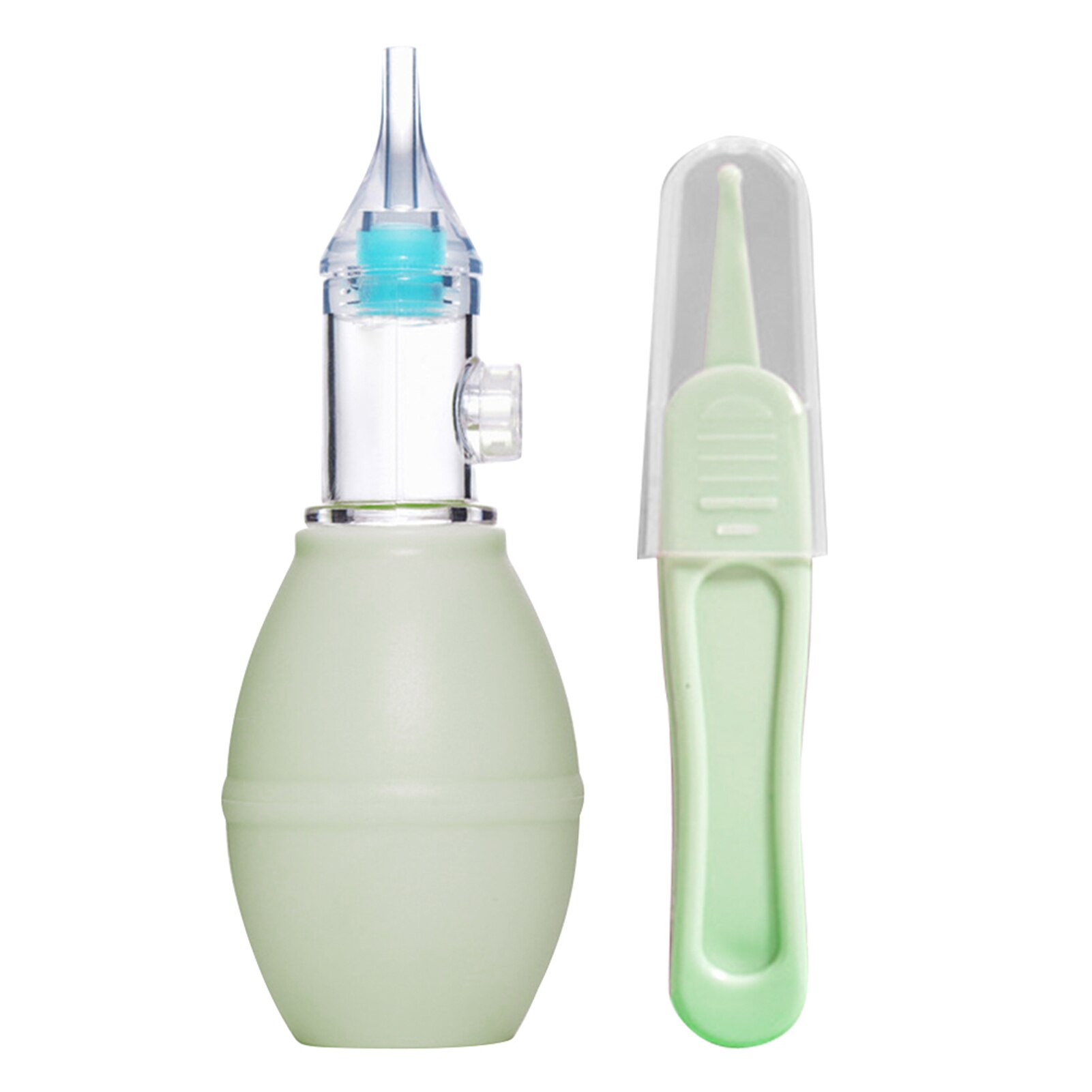 Aspirador Nasal de bebé Manual, removedor de moco, seguro, no tóxico, antireflujo, de silicona, reutilizable, ayuda a respirar mejor, succionador suave