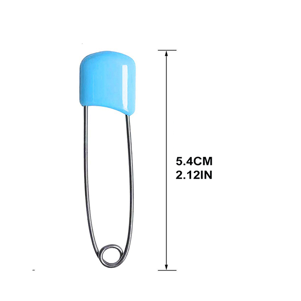 D&amp;D 10/20pcs Plastic Baby Safety Pins Plastic Head Nappy Pins Stainless Steel Safety Pins DIY Needle Pins Buckles Home Tools: 5.4cm / 10pcs