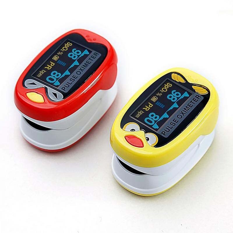 Child Pediatri Portable Pulse Oximeter Finger Oxygen SpO2 Saturation Monitor and Pulse Rate USB Rechargeable