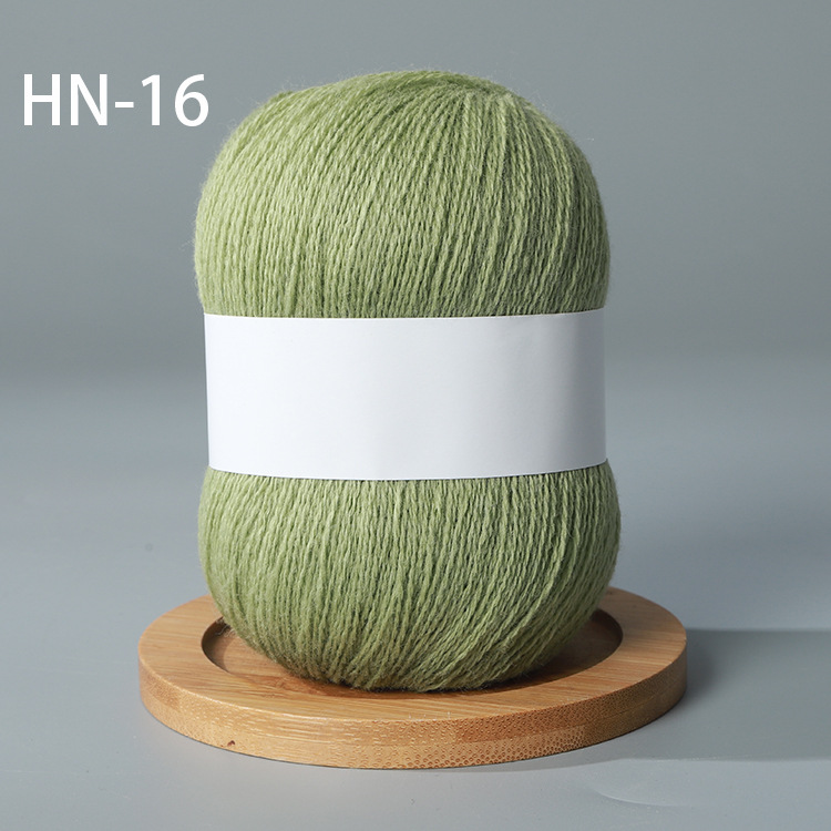 300 grammi di filato di cachemire lavorato a maglia a mano di lana pettinata di alta qualità sciarpa di lana maglione fili di Lanas mongoli: giallo