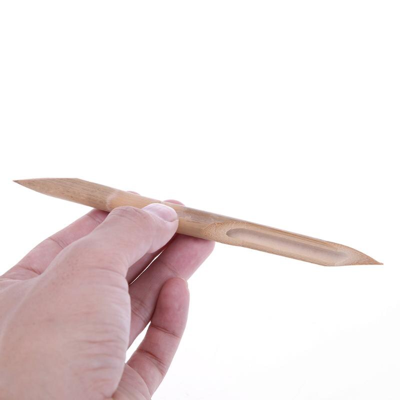 3 pièces/ensemble outils de poterie en argile polymère fort stylo en bambou dur façonnage stylos à roseaux en bambou façonnage d'outils en céramique