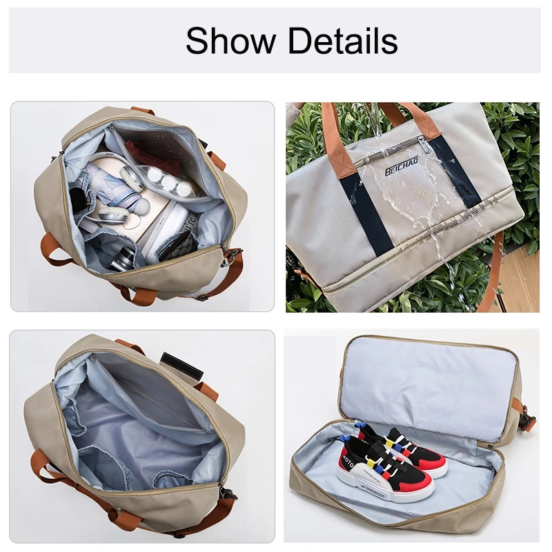 MARKROYAL Reisetaschen Für Frauen Große Kapazität Männer der Sport tasche Wasserdichte Weibliche Bote Tasche Trockenen Und Nassen