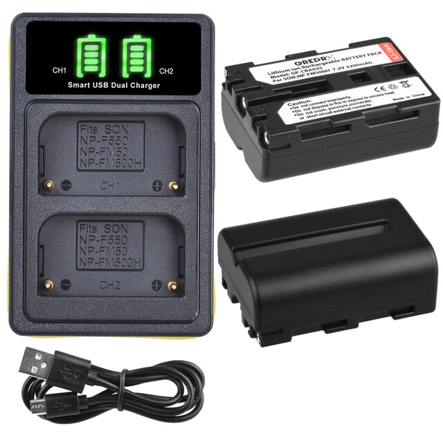 Np  fm500h np -fm500h akku ja laturi sony  a58 a57 dslr -a550 dslr -a700 dslr -a350 slt -a77 slt -a99 dslr -a500 dslr -a200: 2 akkua ja laturia