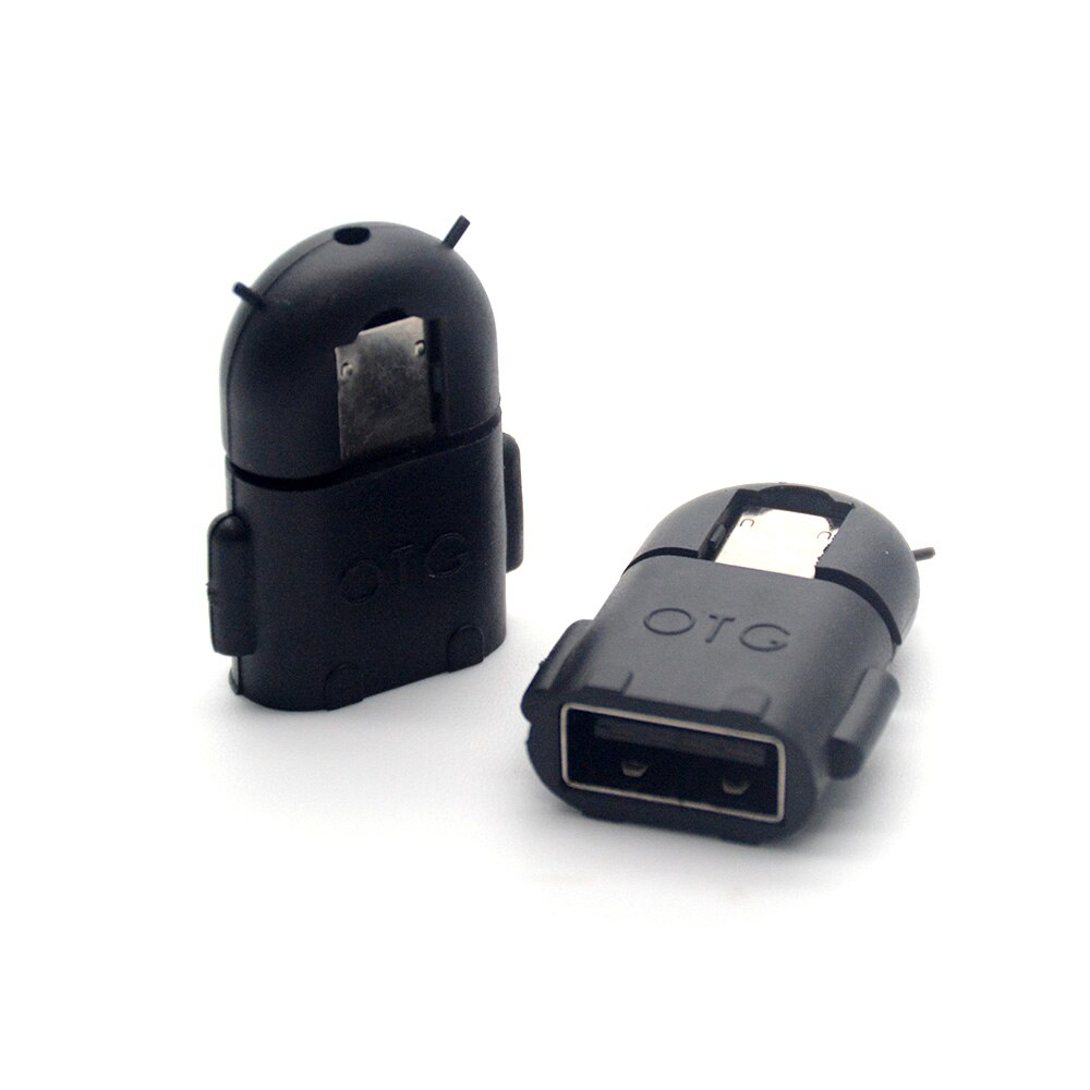 Micro usb to USB OTG Adapter for Smartphone Tablet PC Connect to Flash Mouse keyboard Robot Shape OTG