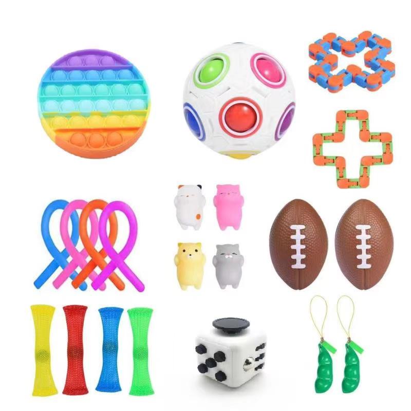 Dekompresyjna sensoryczna zabawka prządka ustawić zabawka antystresowa dla dzieci dorosłe zabawki robić ściskania dla dzieci dorośli uśmierzenie lęku stres zabawka: 21PSC