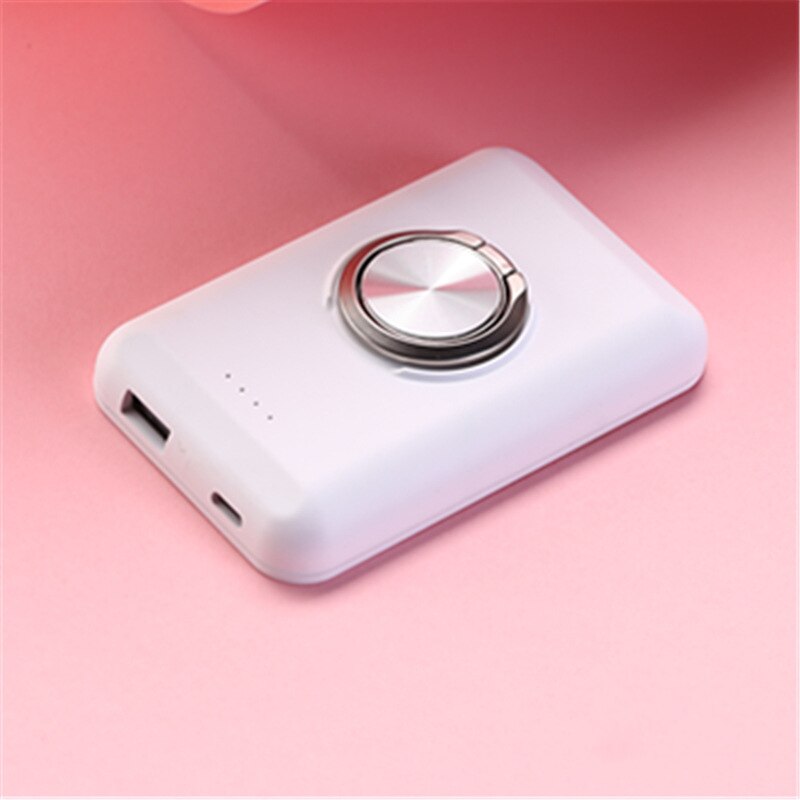 5000 Mah Batterij Case Voor Iphone 12 12Pro 12 Pro Max 12 Mini Magnetische Power Bank Snelle Draadloze Opladen Magsafe charger Telefoon: White 2