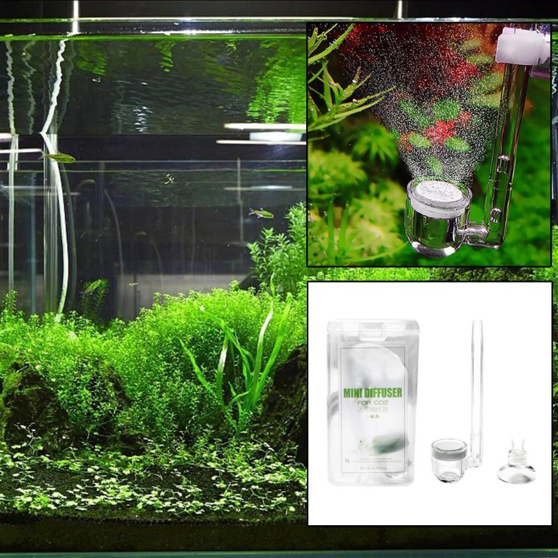 Aquarium CO2 Systeem Bubble Diffuser U-vormige Verstuiver Arcylic Buis Met Zuignap