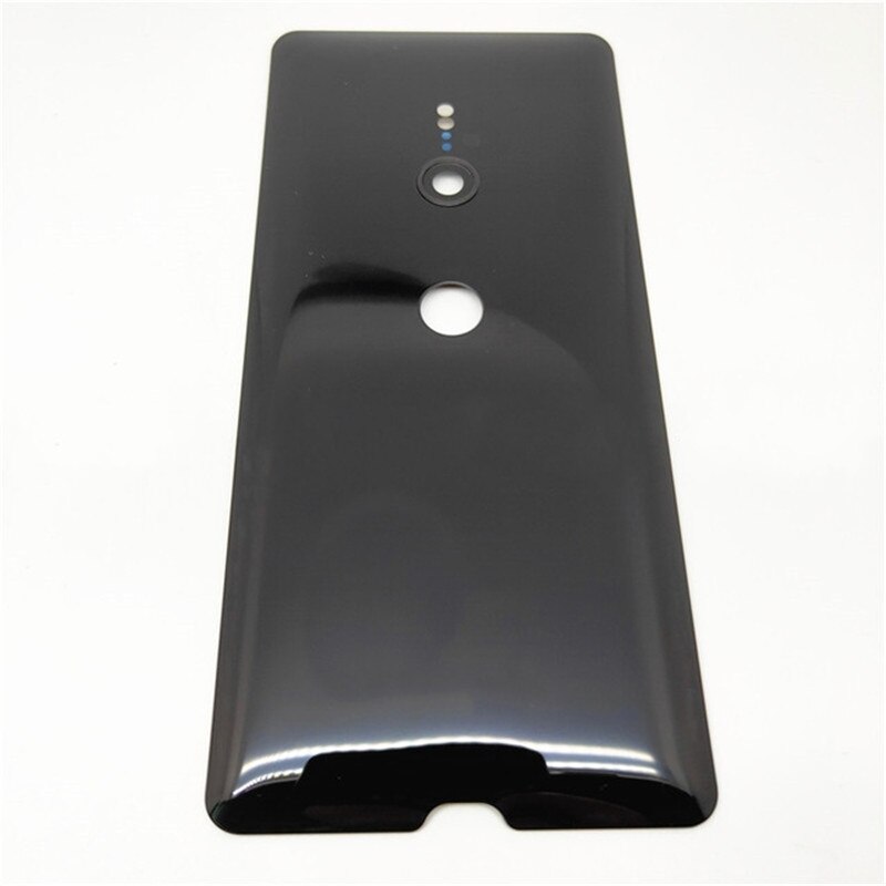 100%  originalglas för sony xperia  xz3 h9436 h9493 h8416 h9496 bakre batterilucka bakdörr hölje med kameralins: Svart