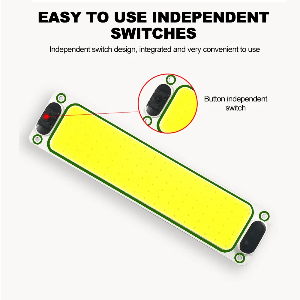 12v/24v biler bil interiør leseplate lys tak tak interiør lampe cob 108 smd led panel kuppellampe med av/på-bryter