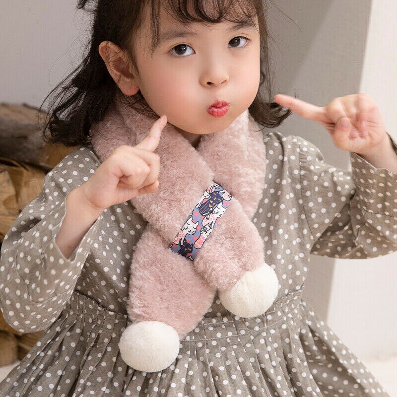 Children Kids Boy Girl Scarf Warm Winter Soft Shawl Scarves Neckerchief Wraps: G