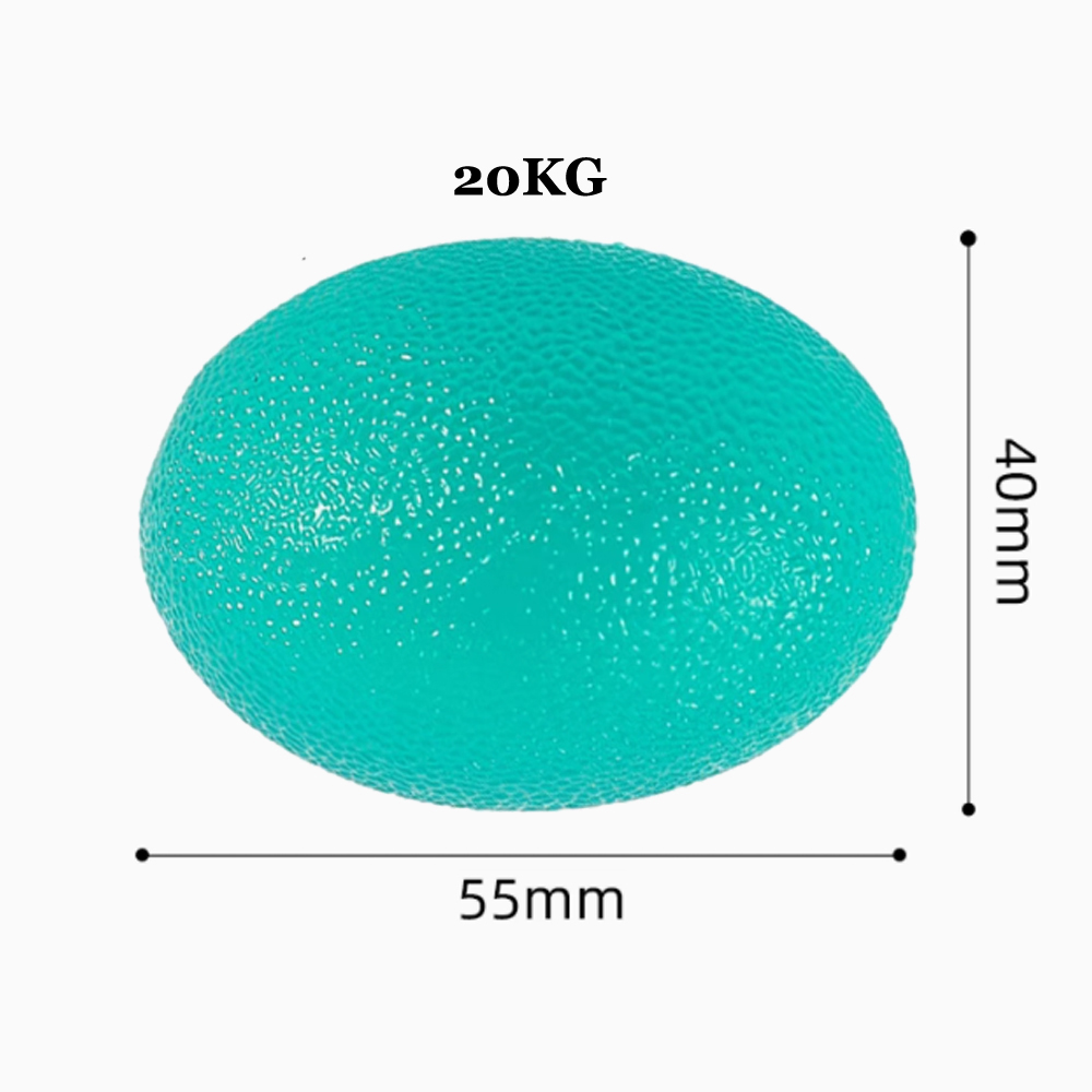 Silikon håndgrep ball egg treningsstudio Fitness finger tung mosjonist styrke muskelgjenoppretting griper trener stressavlastende klemme: Brun