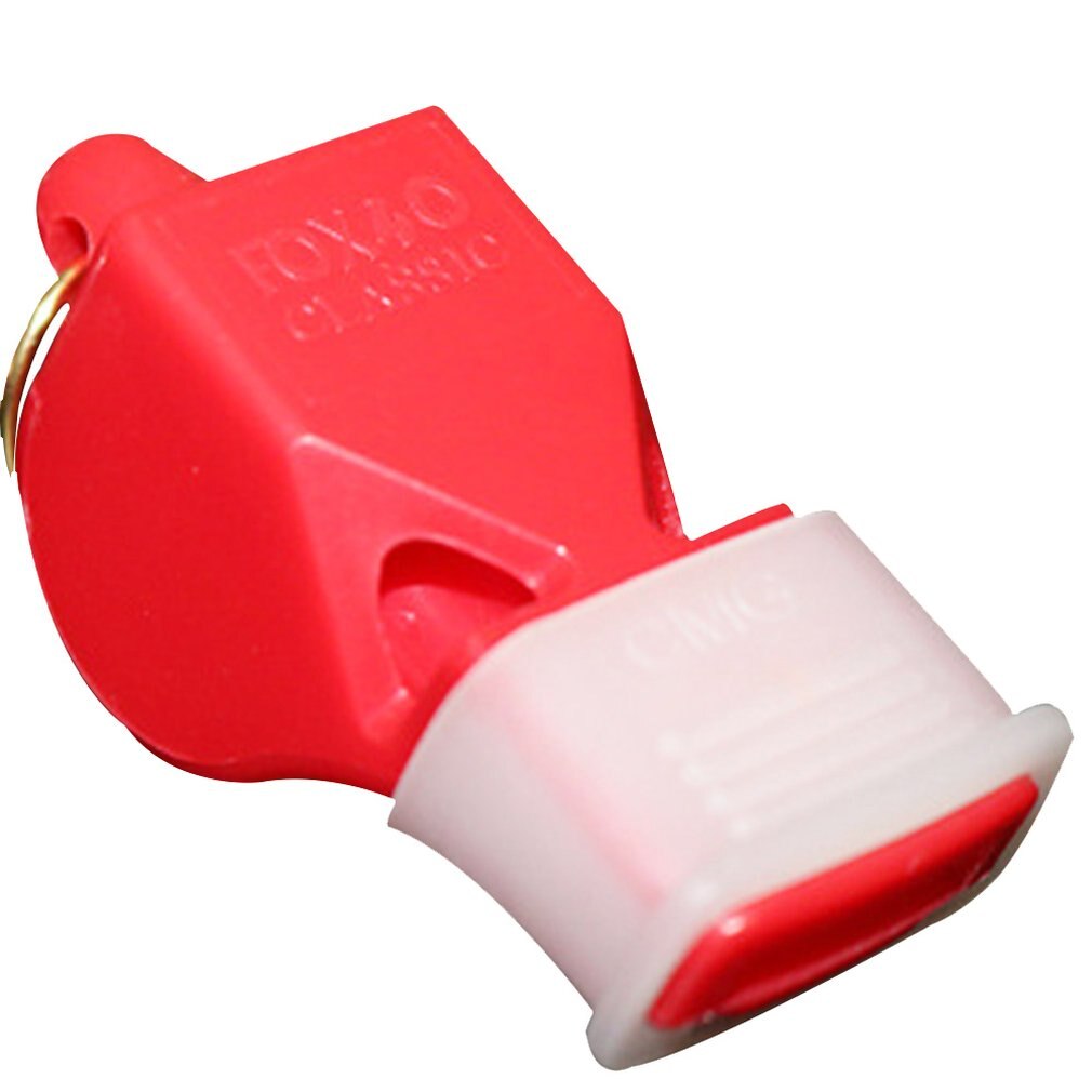 Plastic Whistle Outdoor Survival Whistle Sports Referee Football Rugby Whistle With Neck Wrist Cord