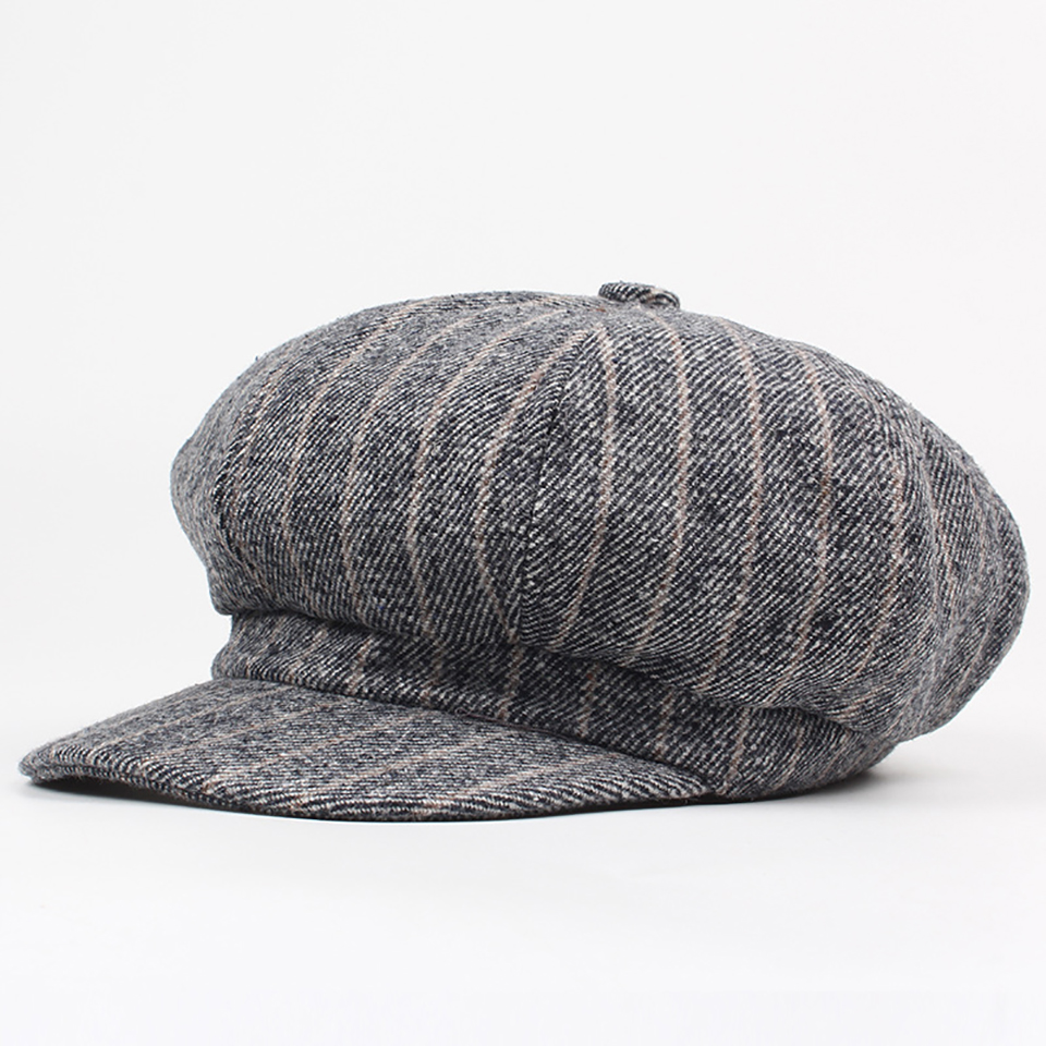 artiste peintre chapeaux rétro gavroche casquette automne hiver octogonale casquettes pour femmes hommes femme mâle Vintage