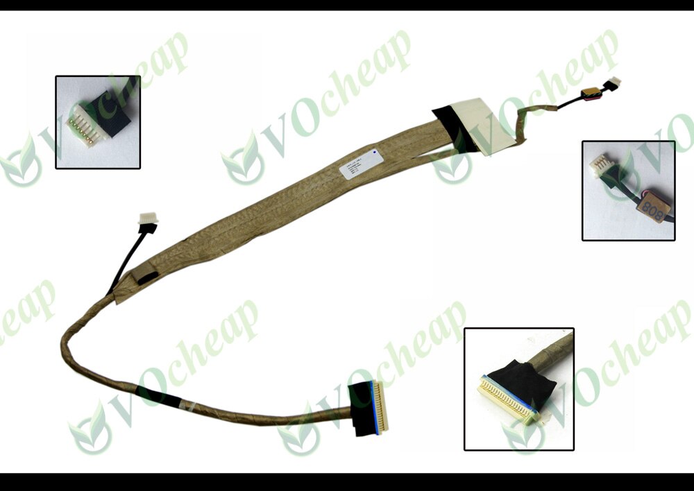 Cable LCD flexible Vedio genuino para Acer Aspire 7520 7720 17 pulgadas Series - DC02000E100 HIGH-TEK(W96)