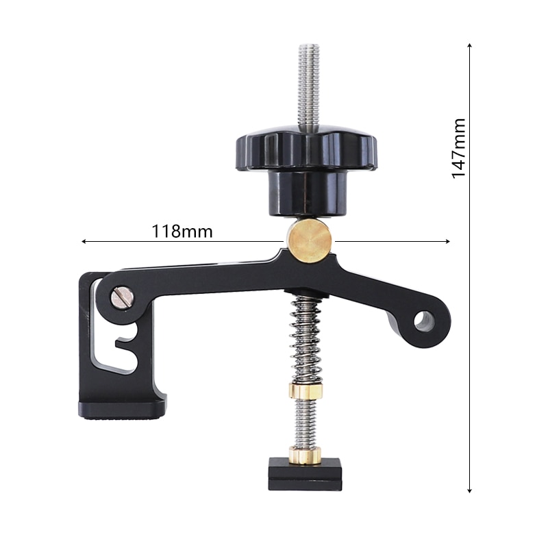 T Track Clamp Adjustable Hold Down Clamp for Standard T-Slot Router Table Saw Woodworking Bench Accessories