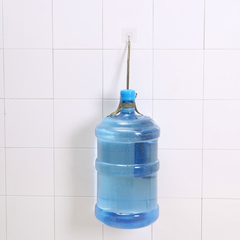 Transparent Starke Selbst Klebe Wand Kleiderbügel Wand Haken für Küche Bad Handtuch Mopp Handtasche Aufhänger Haken Bad Werkzeuge