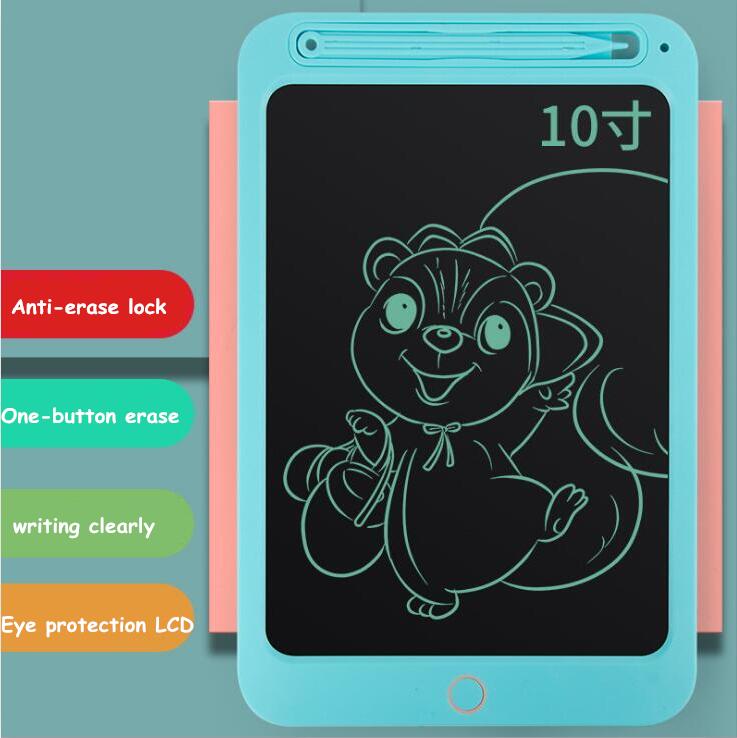 Portable LCD Writing Tablet Graffiti drawing boogie board Drawing Tablets Digital Drawing Tablet Handwriting Electronic Board: Green