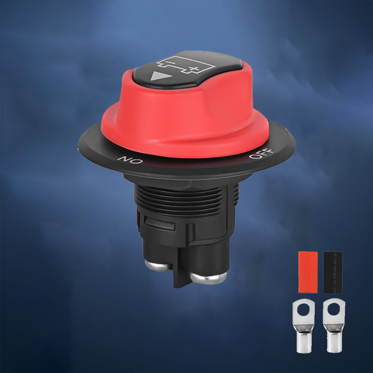 DC 12V 50A 100A 200A 300A Car Rally Battery Switch Disconnecter Power Isolator Cut Off Switch Kit For Truck Car Motorcycle Boat: Red